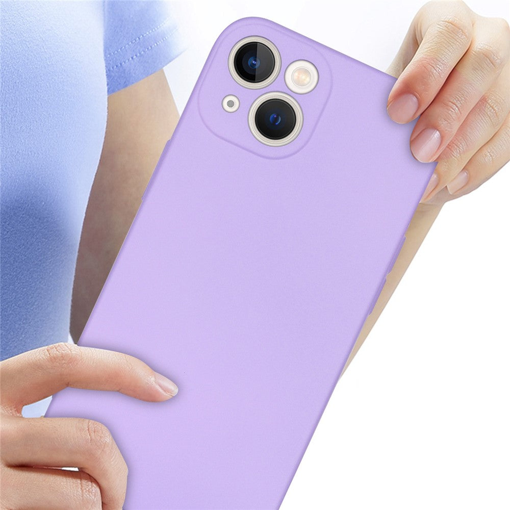 iPhone 14 TPU Cover Drop proof Fiber Lining 2 2mm Thickness Rubberized Soft – Rød - produktbillede 4