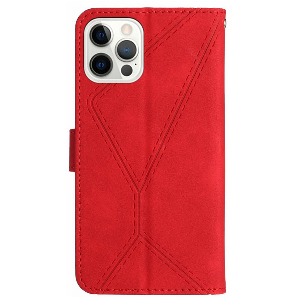iPhone 16 Pro Max Wallet Flip Cover Ht05 – Rød - produktbillede 8