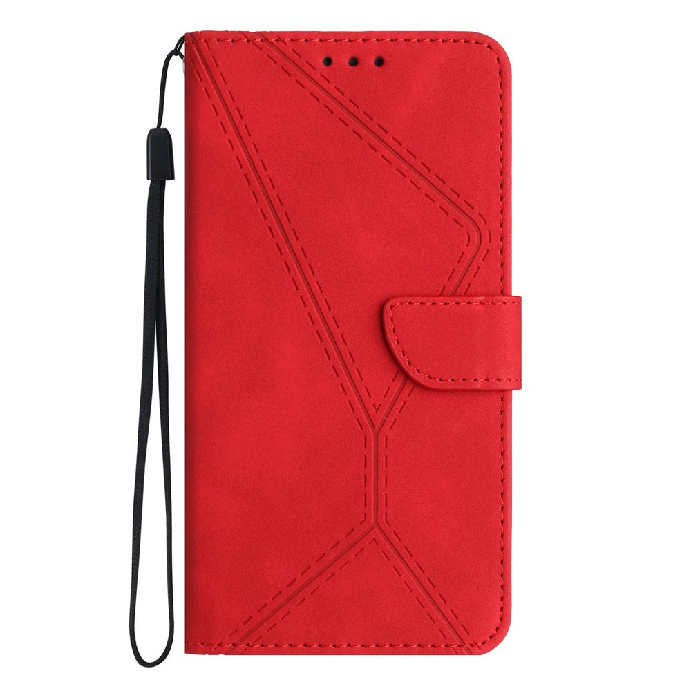 iPhone 16 Pro Max Wallet Flip Cover Ht05 – Rød - produktbillede 9
