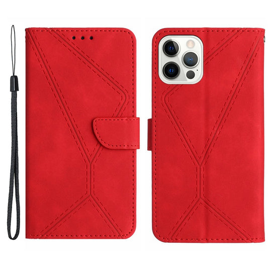 iPhone 16 Pro Wallet Flip Cover Ht05 – Rød - produktbillede 1