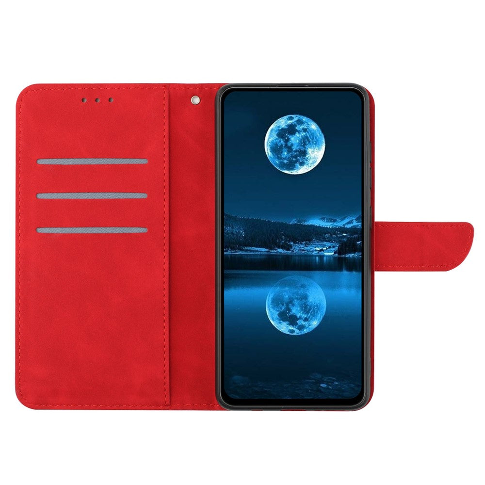 iPhone 16 Pro Wallet Flip Cover Ht05 – Rød - produktbillede 2