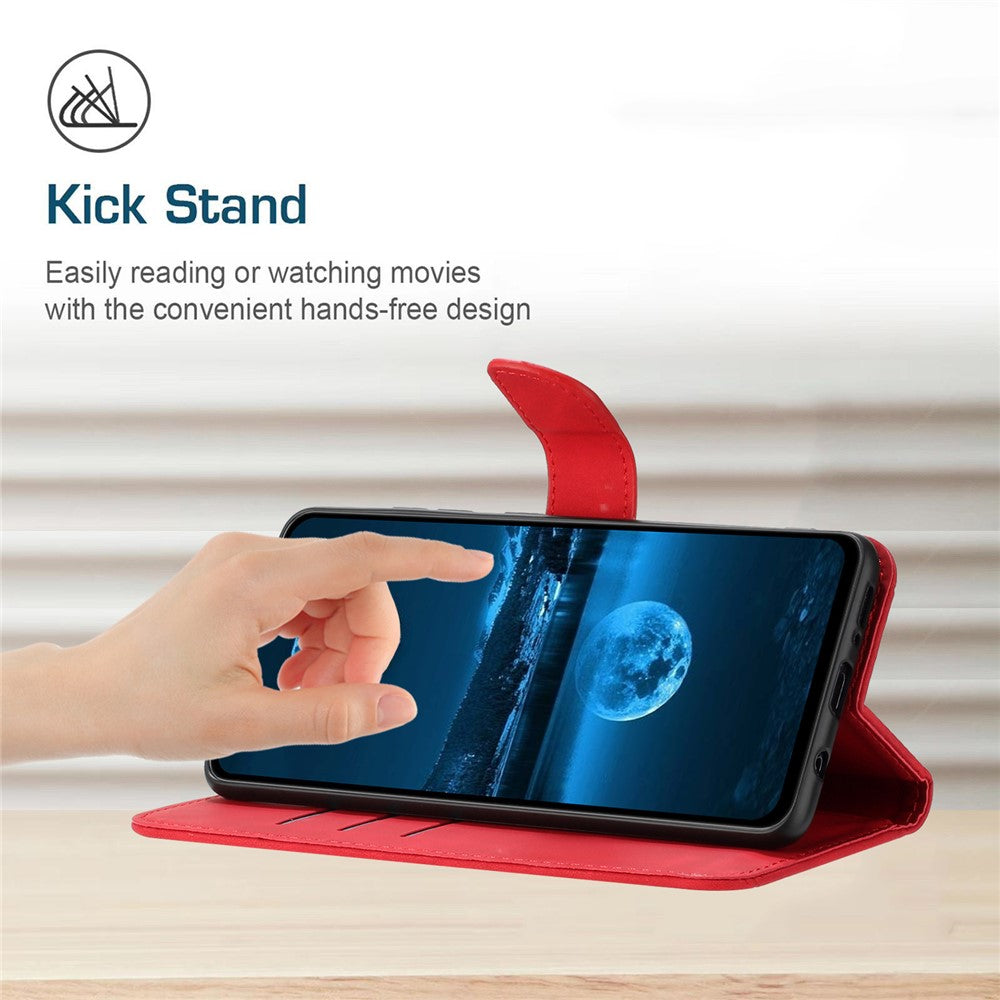 iPhone 16 Pro Wallet Flip Cover Ht05 – Rød - produktbillede 3