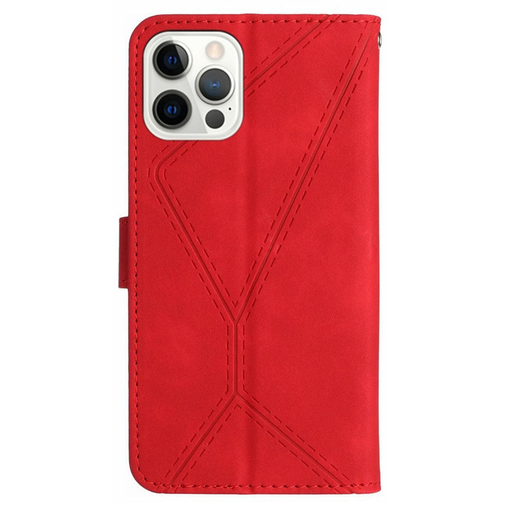 iPhone 16 Pro Wallet Flip Cover Ht05 – Rød - produktbillede 8