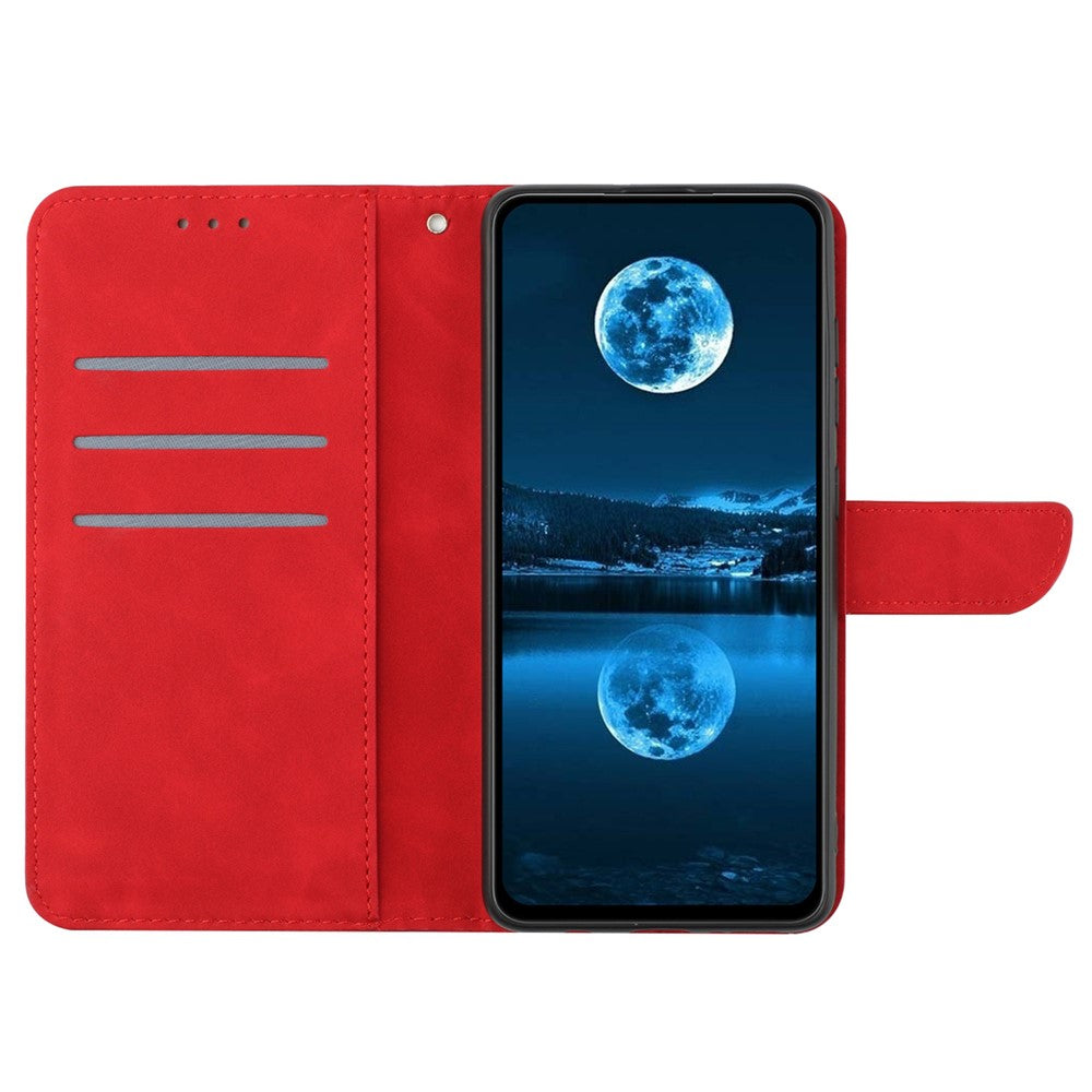 iPhone 16 Plus Wallet Flip Cover Ht05 – Rød - produktbillede 2