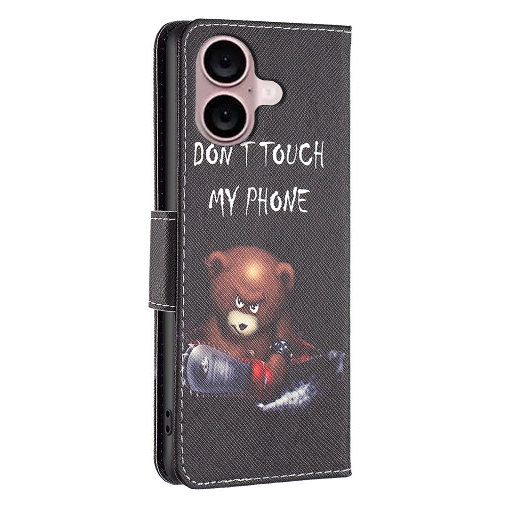 iPhone 16 Wallet Flip Cover Don't Touch My - produktbillede 6