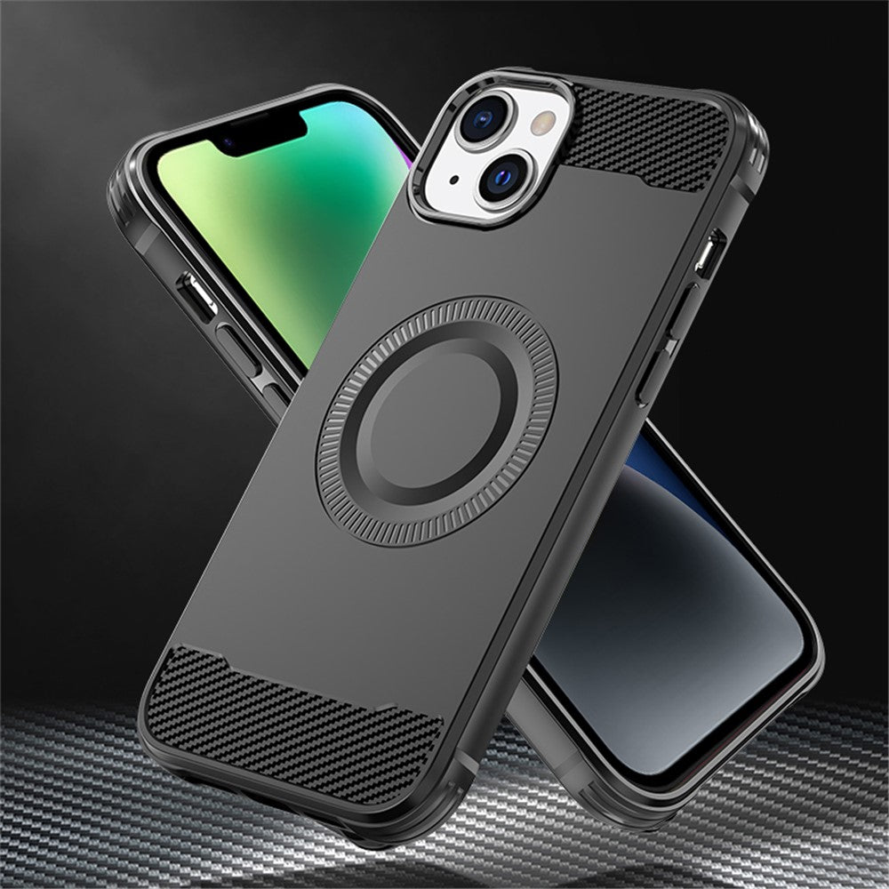 iPhone 14 MagSafe Cover carbon – Grøn - produktbillede 3
