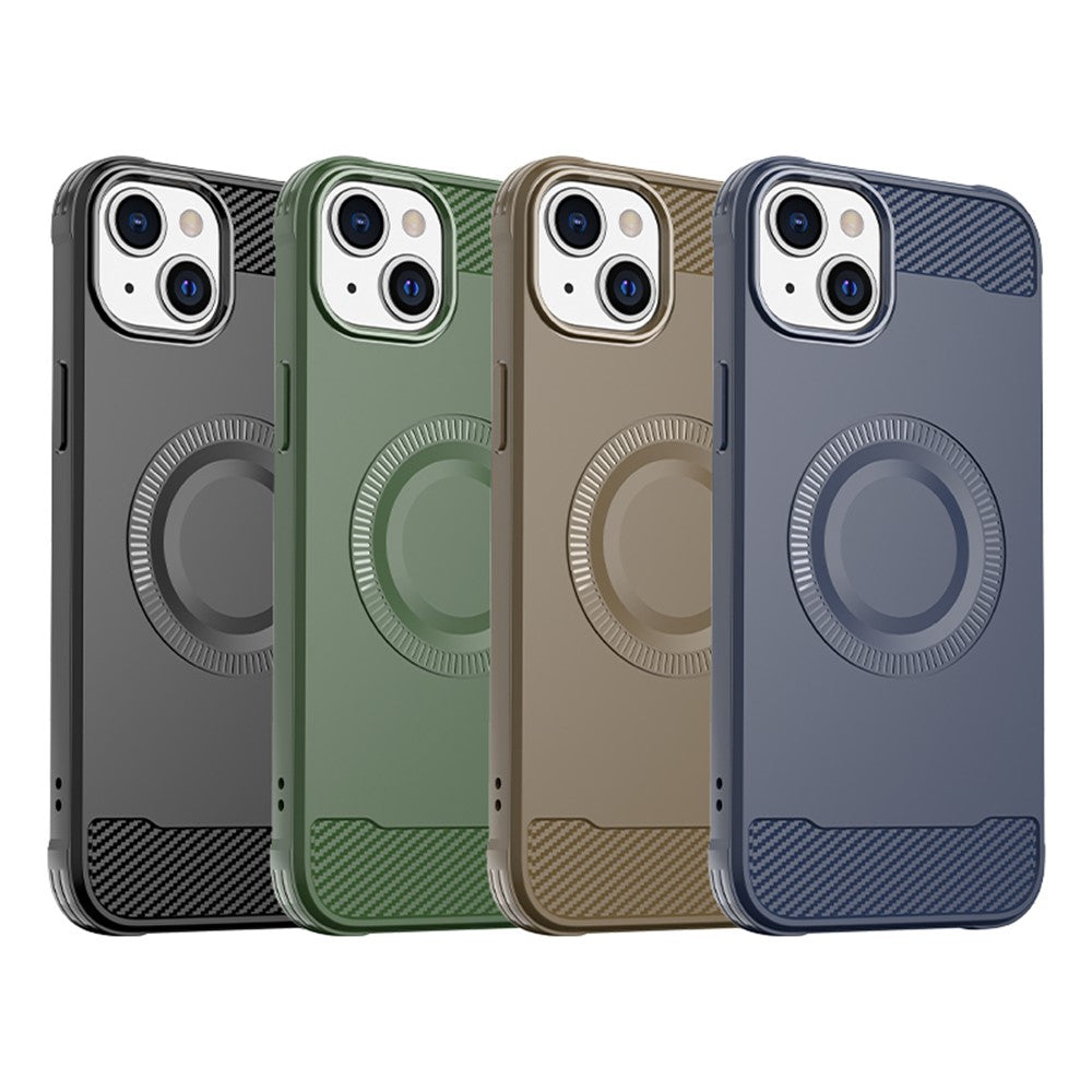 iPhone 14 MagSafe Cover carbon – Grøn - produktbillede 6