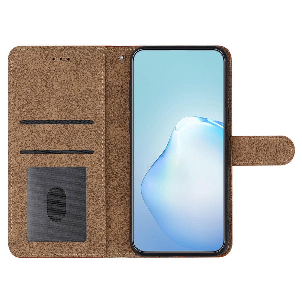 iPhone 16 Wallet Flip Cover Line Pattern – Rød - produktbillede 2