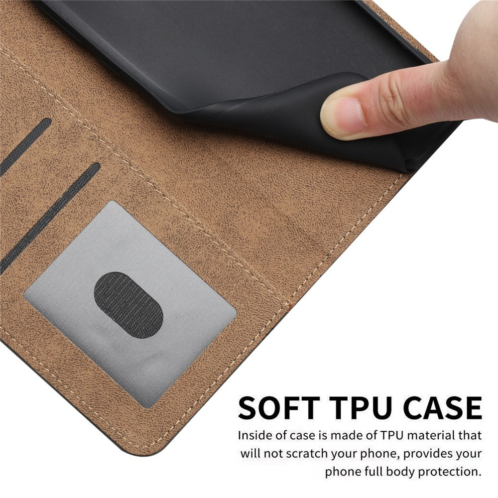 iPhone 16 Wallet Flip Cover Line Pattern – Rød - produktbillede 6