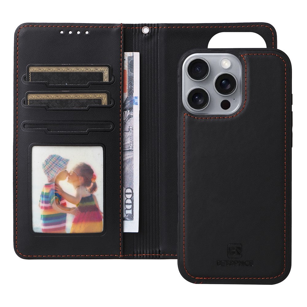 iPhone 16 Pro Max Wallet Flip Cover – Sort - produktbillede 2