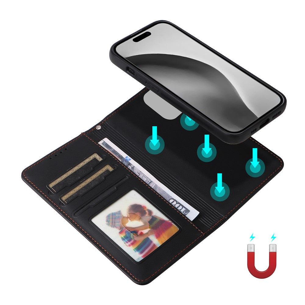 iPhone 16 Pro Max Wallet Flip Cover – Sort - produktbillede 3