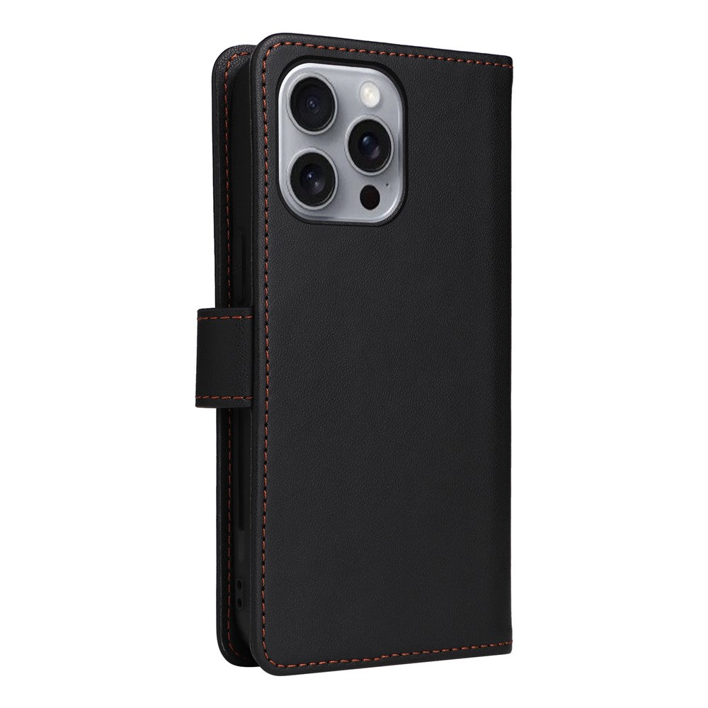 iPhone 16 Pro Max Wallet Flip Cover – Sort - produktbillede 9
