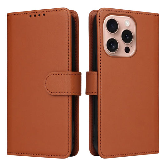 iPhone 16 Pro Wallet Flip Cover – Brun - produktbillede 1