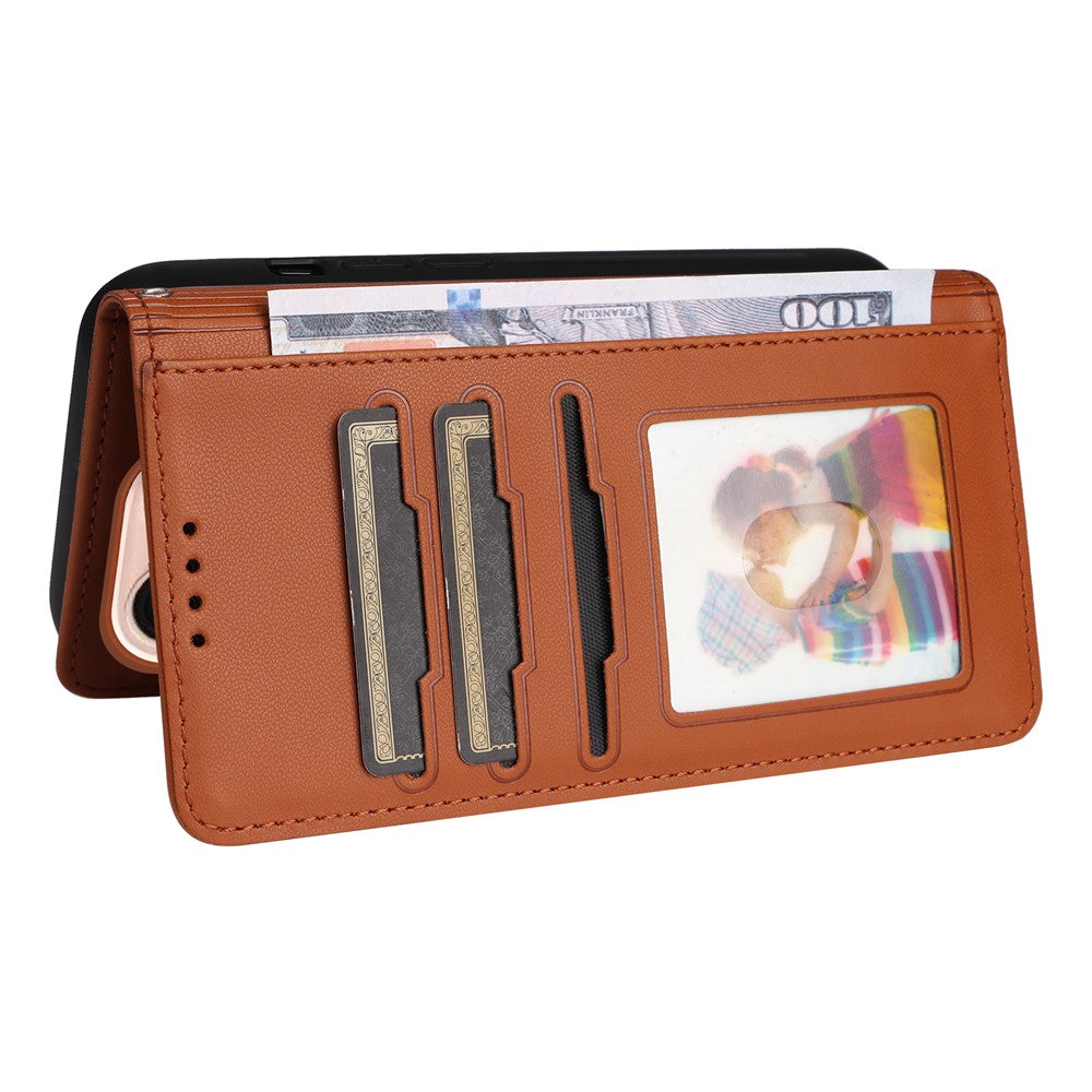 iPhone 16 Pro Wallet Flip Cover – Brun - produktbillede 5