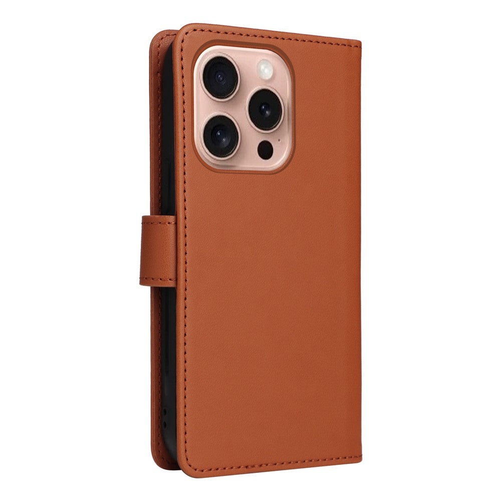 iPhone 16 Pro Wallet Flip Cover – Brun - produktbillede 9