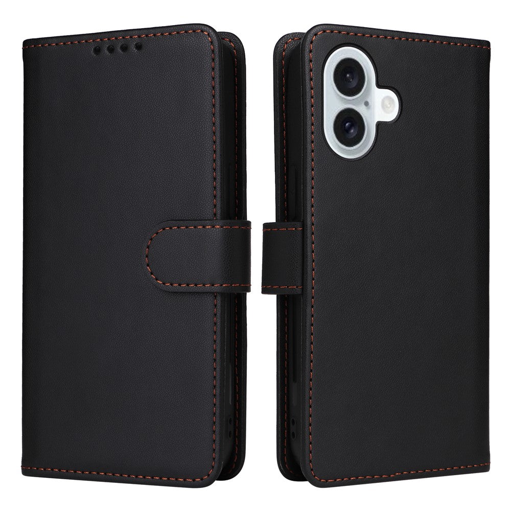 iPhone 16 Plus Wallet Flip Cover – Sort - produktbillede 1