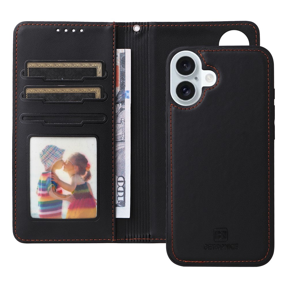 iPhone 16 Plus Wallet Flip Cover – Sort - produktbillede 2