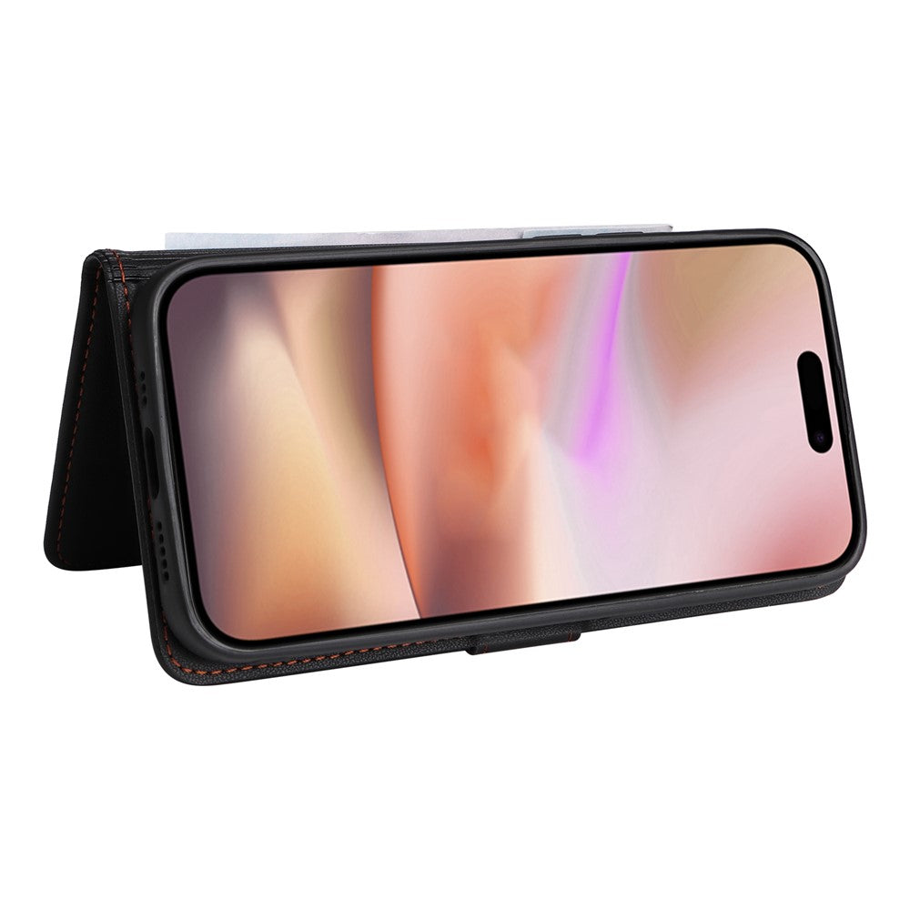 iPhone 16 Plus Wallet Flip Cover – Sort - produktbillede 4