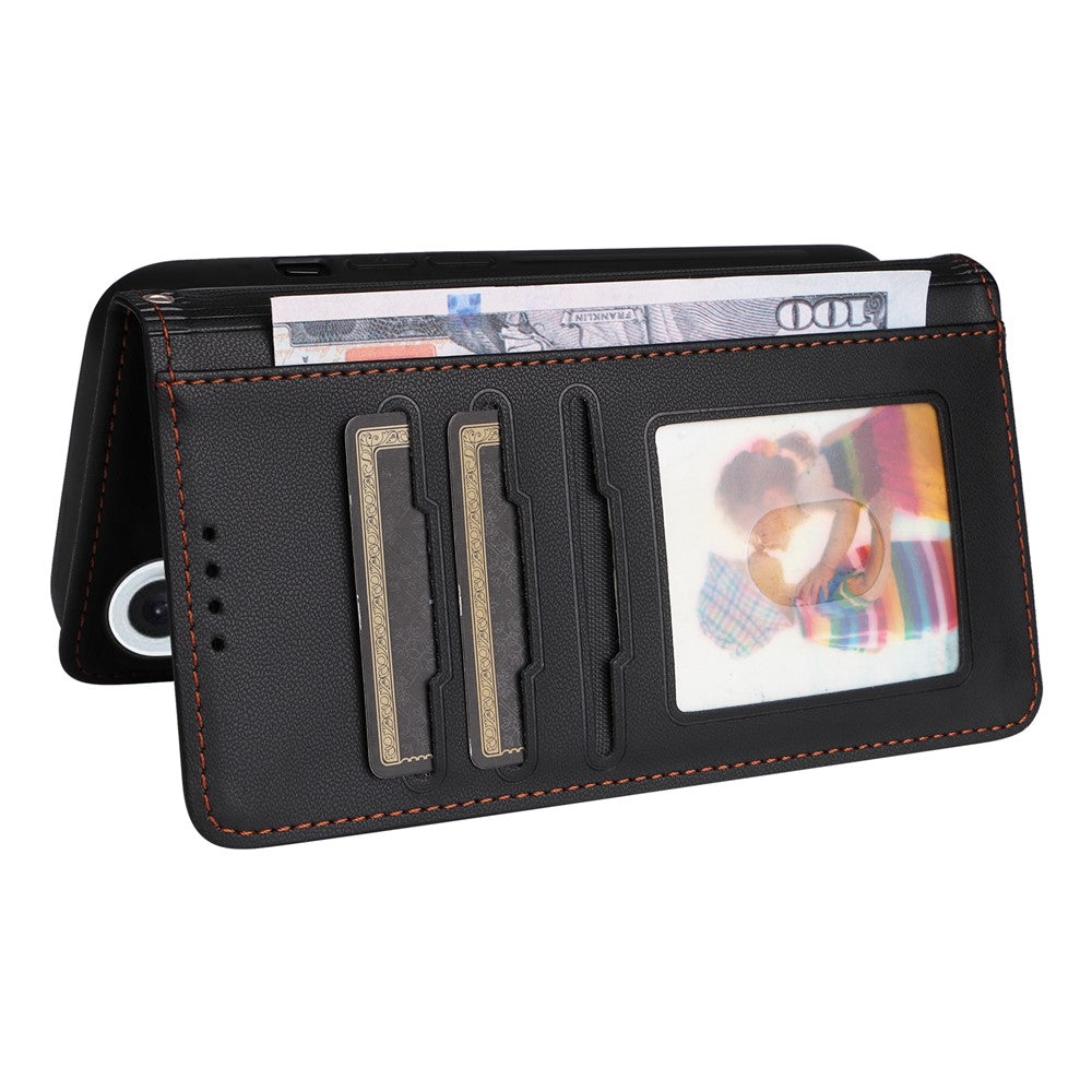 iPhone 16 Plus Wallet Flip Cover – Sort - produktbillede 5