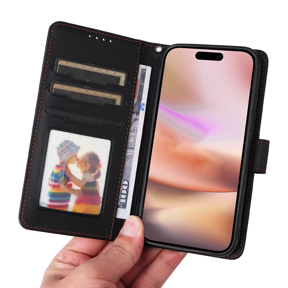 iPhone 16 Plus Wallet Flip Cover – Sort - produktbillede 7