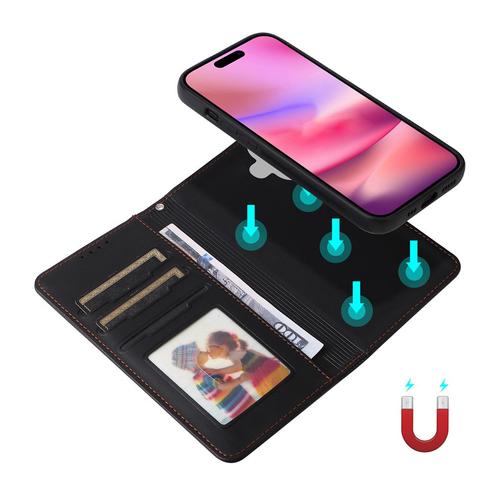 iPhone 16 Wallet Flip Cover – Sort - produktbillede 3
