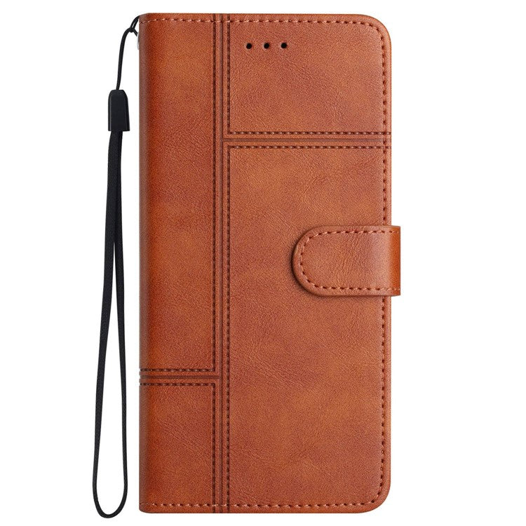 iPhone 12/12 Pro Wallet Flip Cover Cowhide – Brun