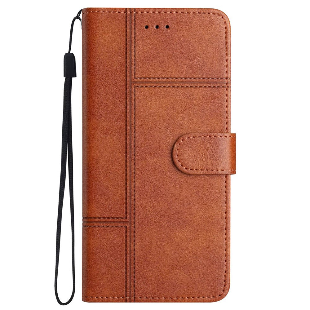 iPhone 12/12 Pro Wallet Flip Cover Cowhide – Brun - produktbillede 7