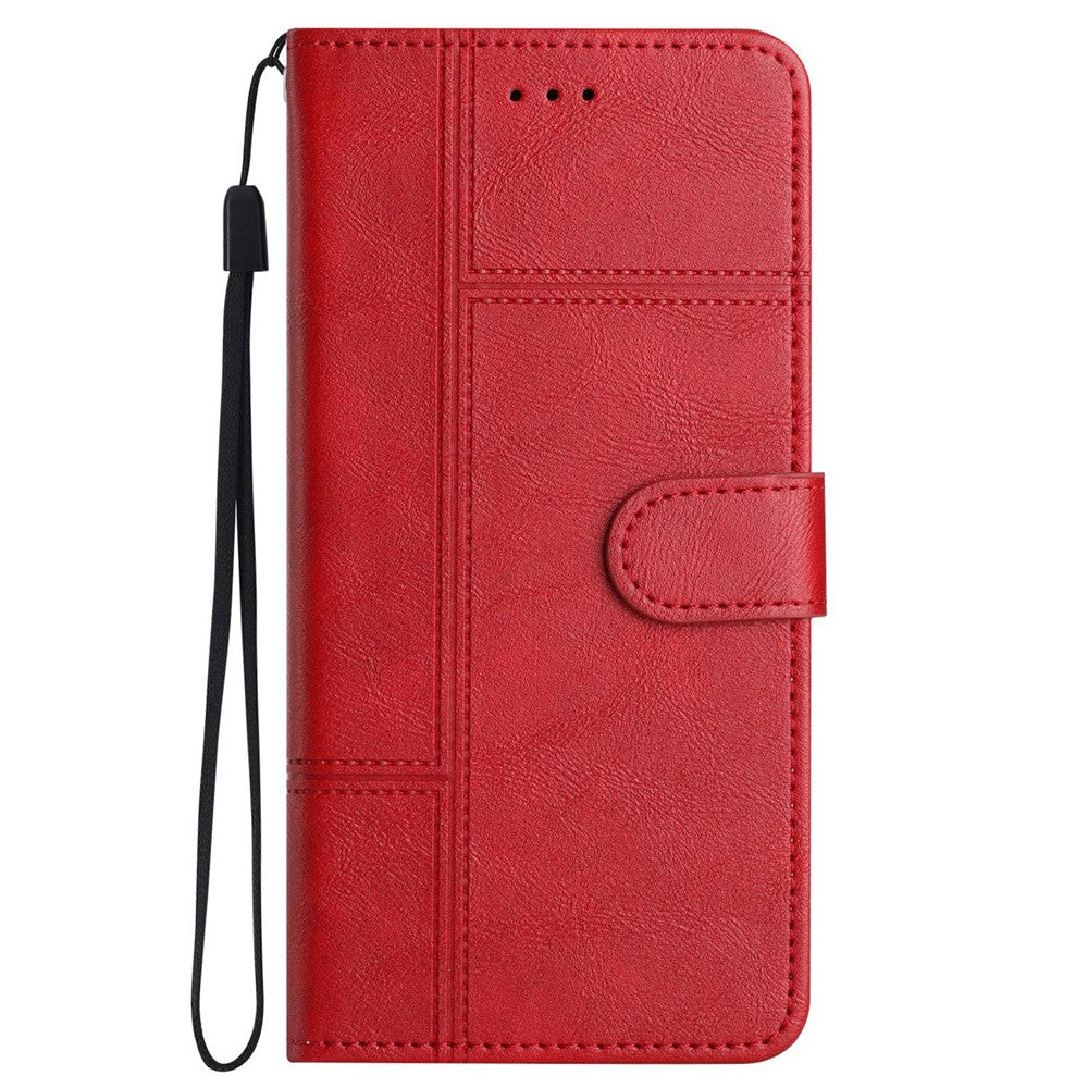 iPhone 12/12 Pro Wallet Flip Cover Cowhide – Rød - produktbillede 7
