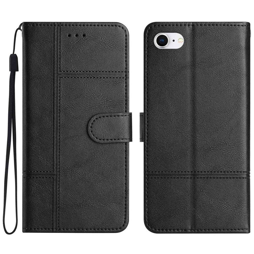 iPhone 7 / 8 / SE Wallet Flip Cover Calf – Sort