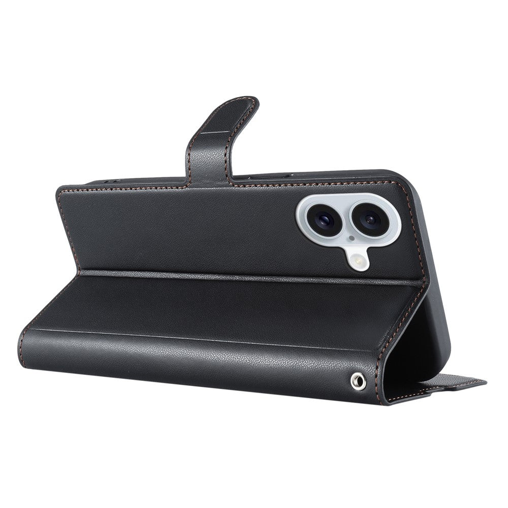iPhone 16 Wallet Flip Cover Dots – Sort - produktbillede 3