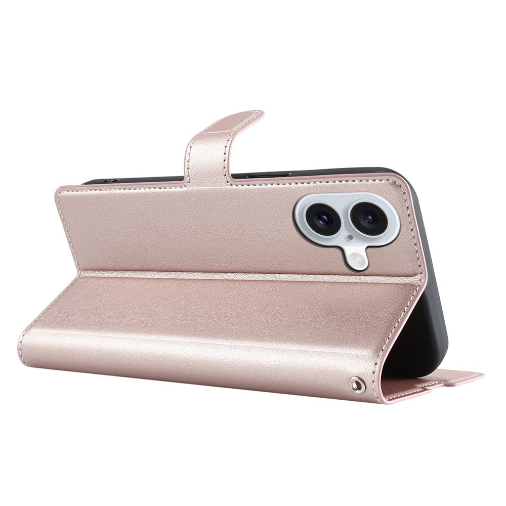 iPhone 16 Wallet Flip Cover Dots – Rosegold - produktbillede 3