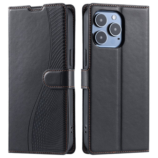 iPhone 16 Pro Wallet Flip Cover Dots – Sort - produktbillede 1