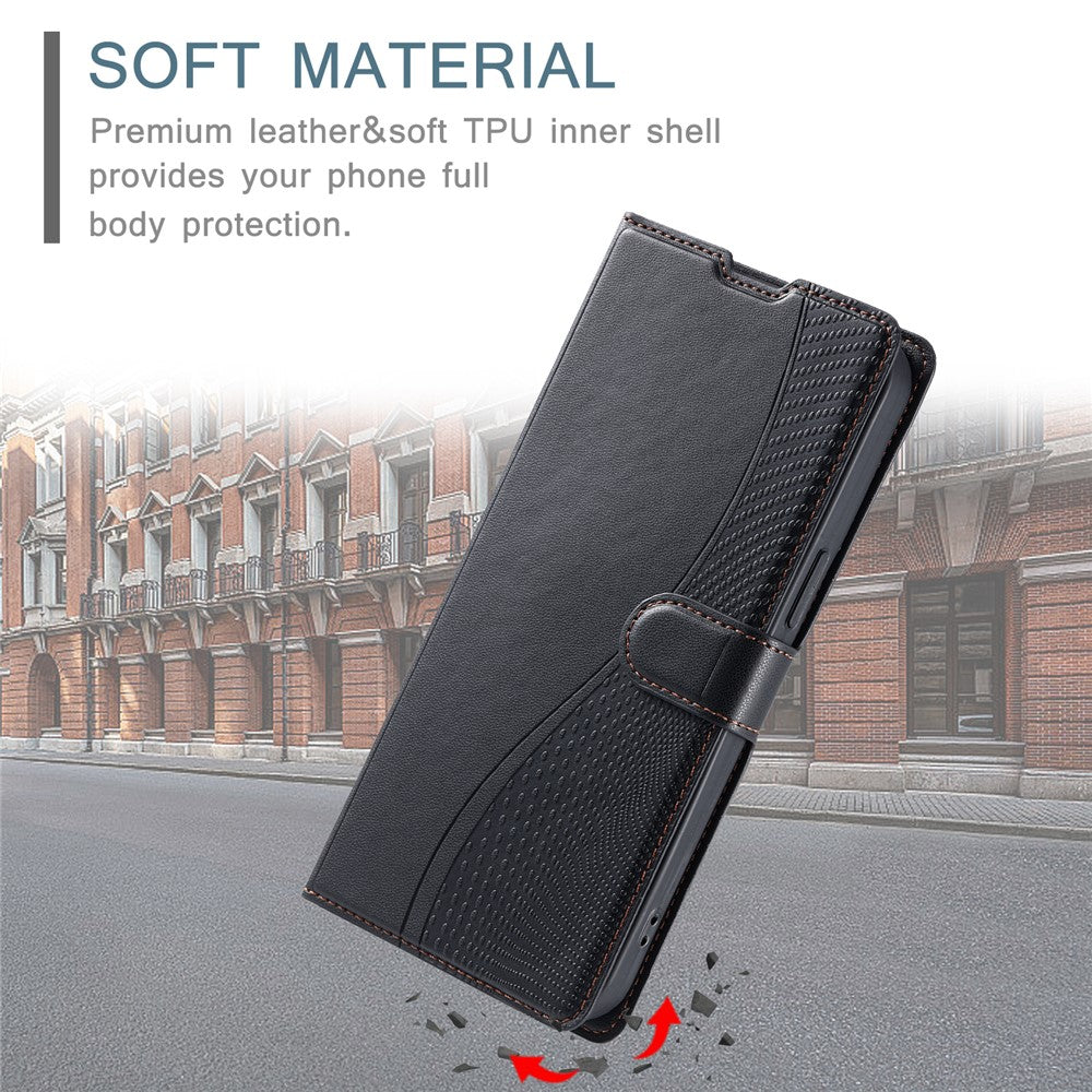 iPhone 16 Pro Wallet Flip Cover Dots – Sort - produktbillede 5