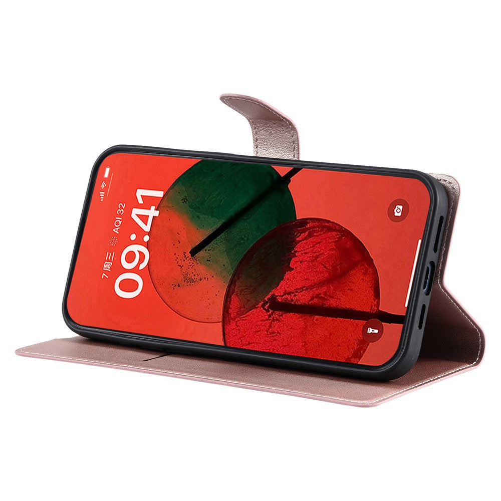 iPhone 16 Pro Wallet Flip Cover Dots – Rosegold - produktbillede 3