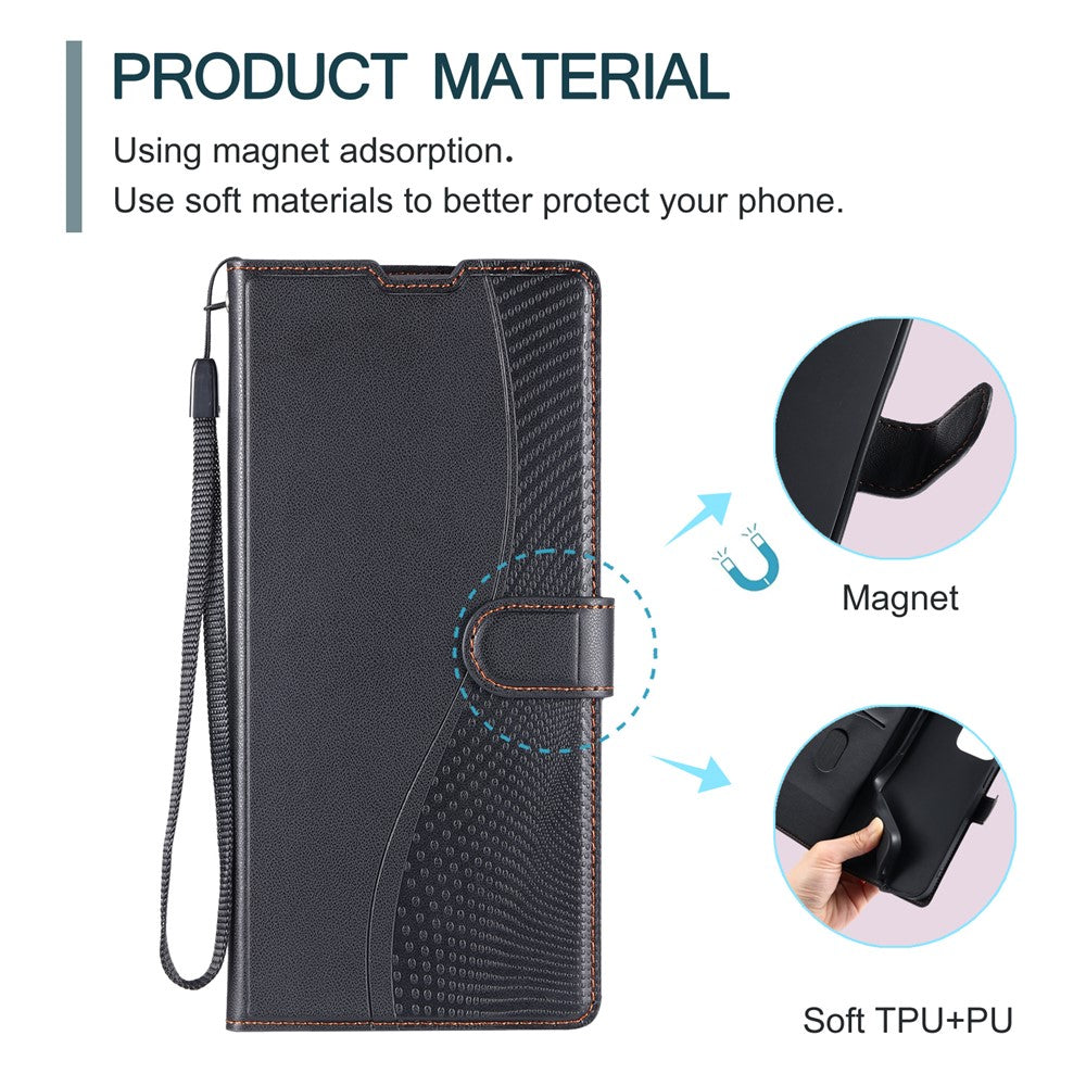 iPhone 16 Pro Max Wallet Flip Cover Dots – Sort - produktbillede 6