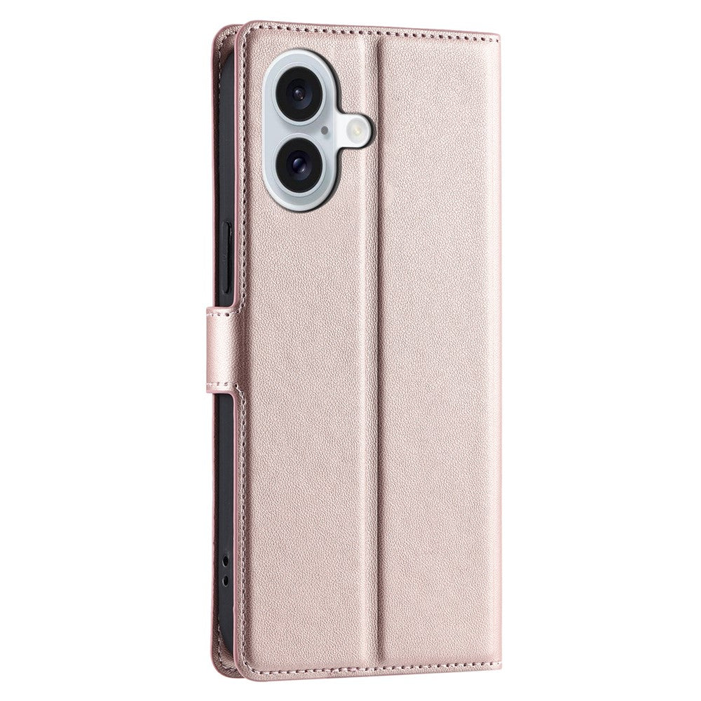 iPhone 16 Plus Wallet Flip Cover Dots – Rosegold - produktbillede 10