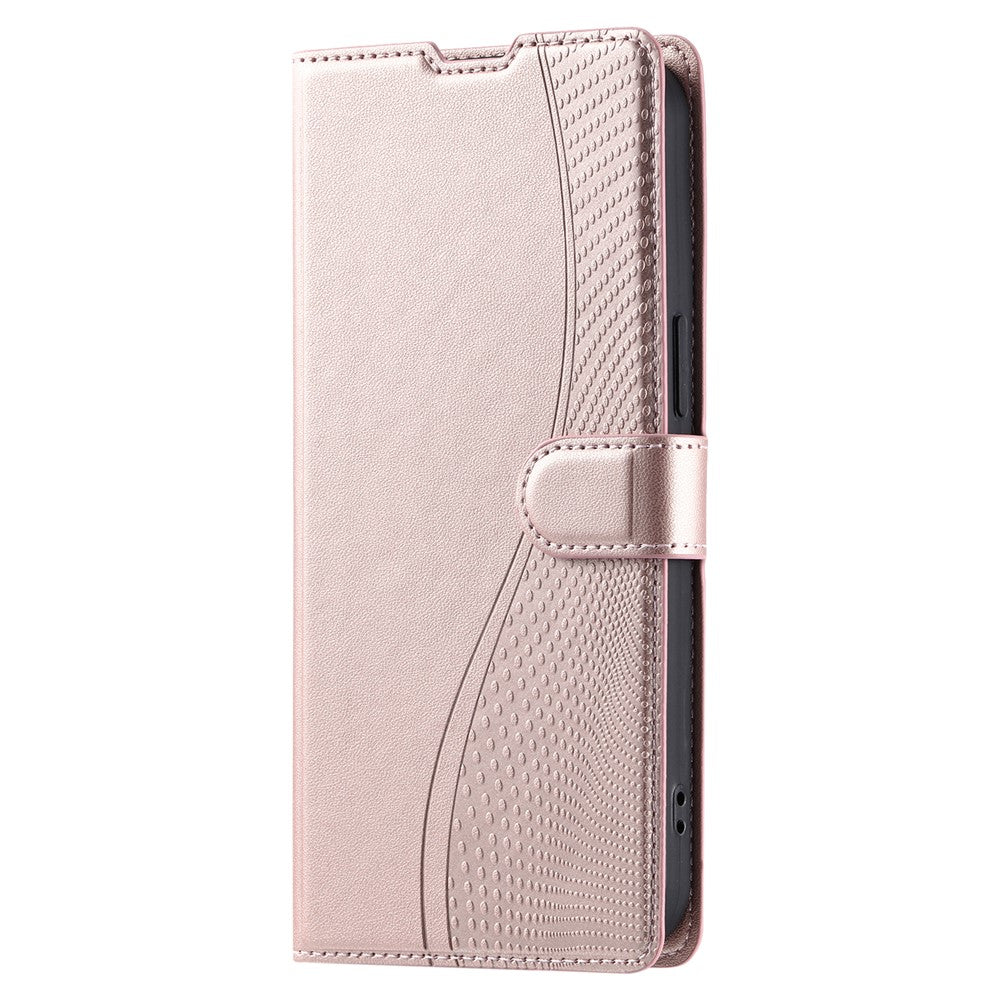 iPhone 16 Plus Wallet Flip Cover Dots – Rosegold - produktbillede 9