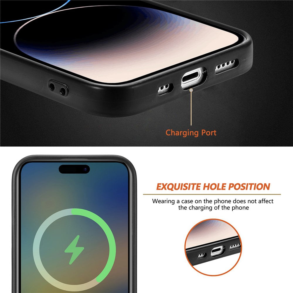 iPhone 14 Pro TPU Cover Camouflage Pattern Anti Fall Shockproof Support Wireless Charging – Grøn - produktbillede 9