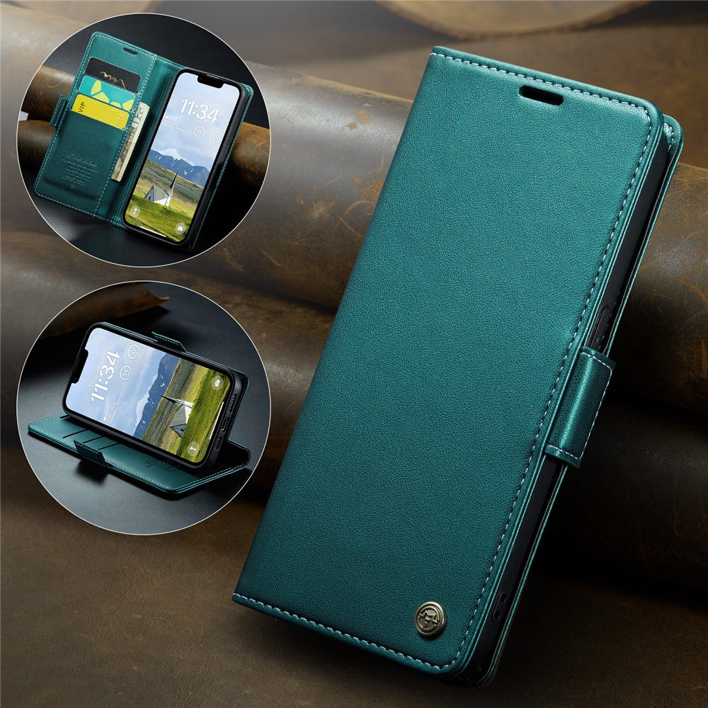 iPhone 16e / 17e Wallet Flip Cover RFID – Grøn