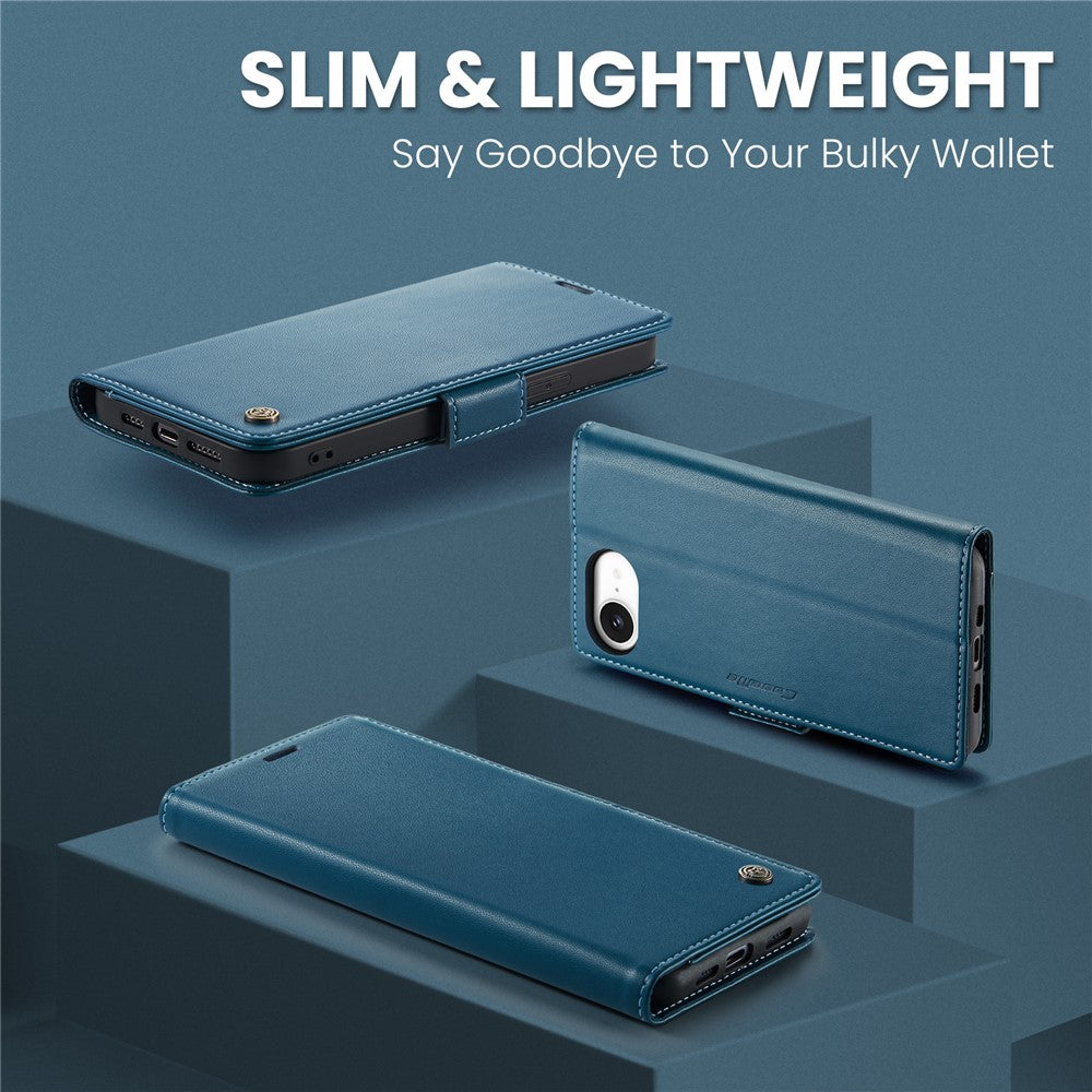iPhone 16e / 17e Wallet Flip Cover RFID – Blå - produktbillede 11