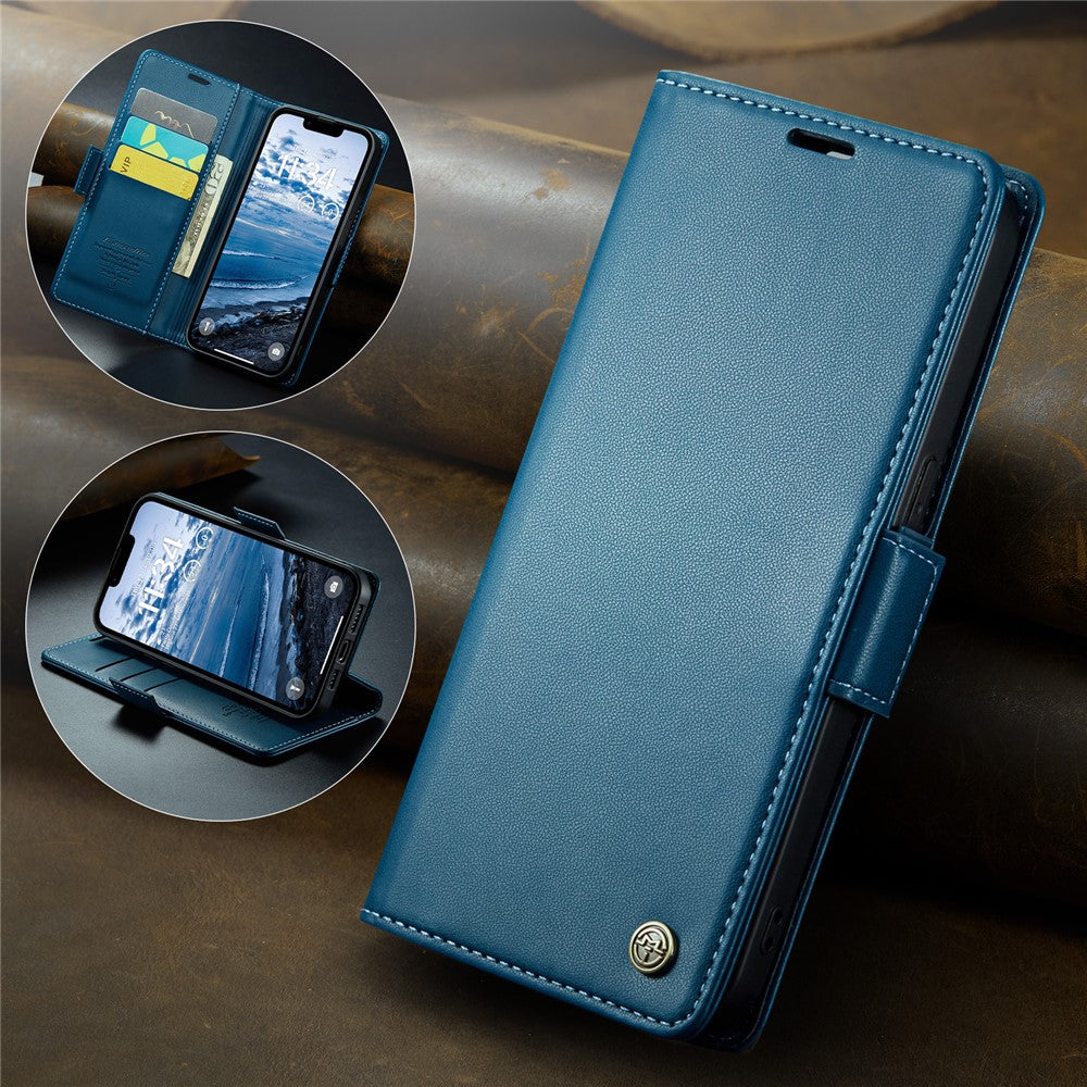 iPhone 16e / 17e Wallet Flip Cover RFID – Blå - produktbillede 6