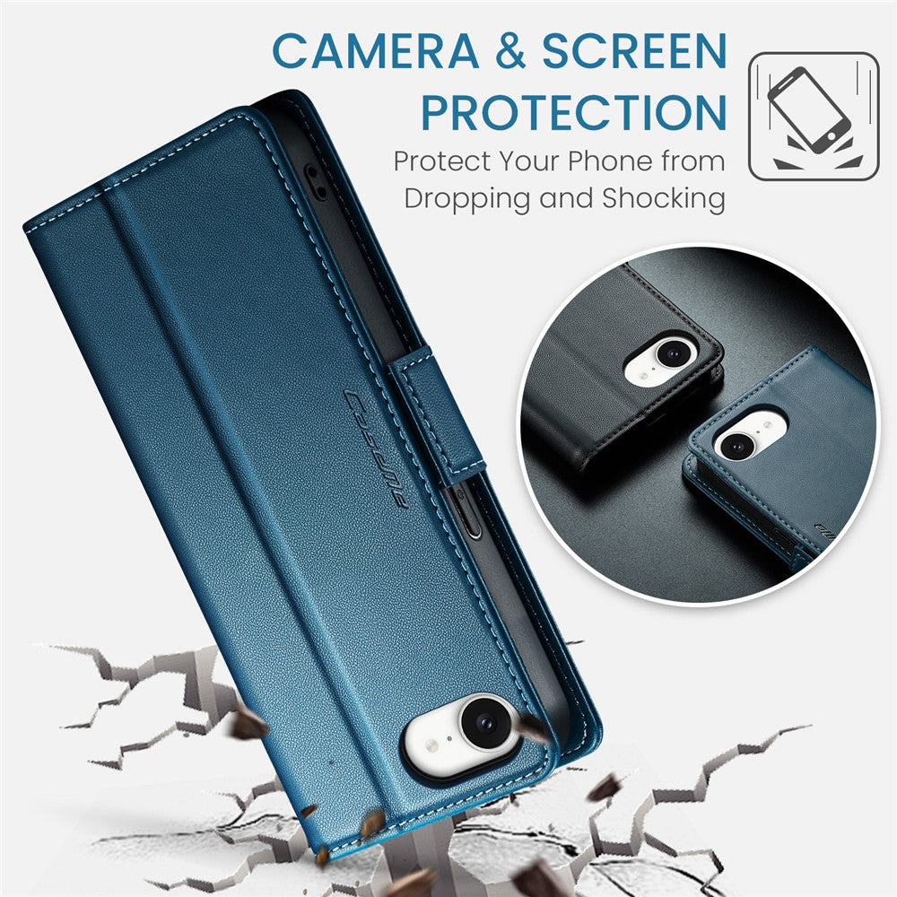 iPhone 16e / 17e Wallet Flip Cover RFID – Blå - produktbillede 7