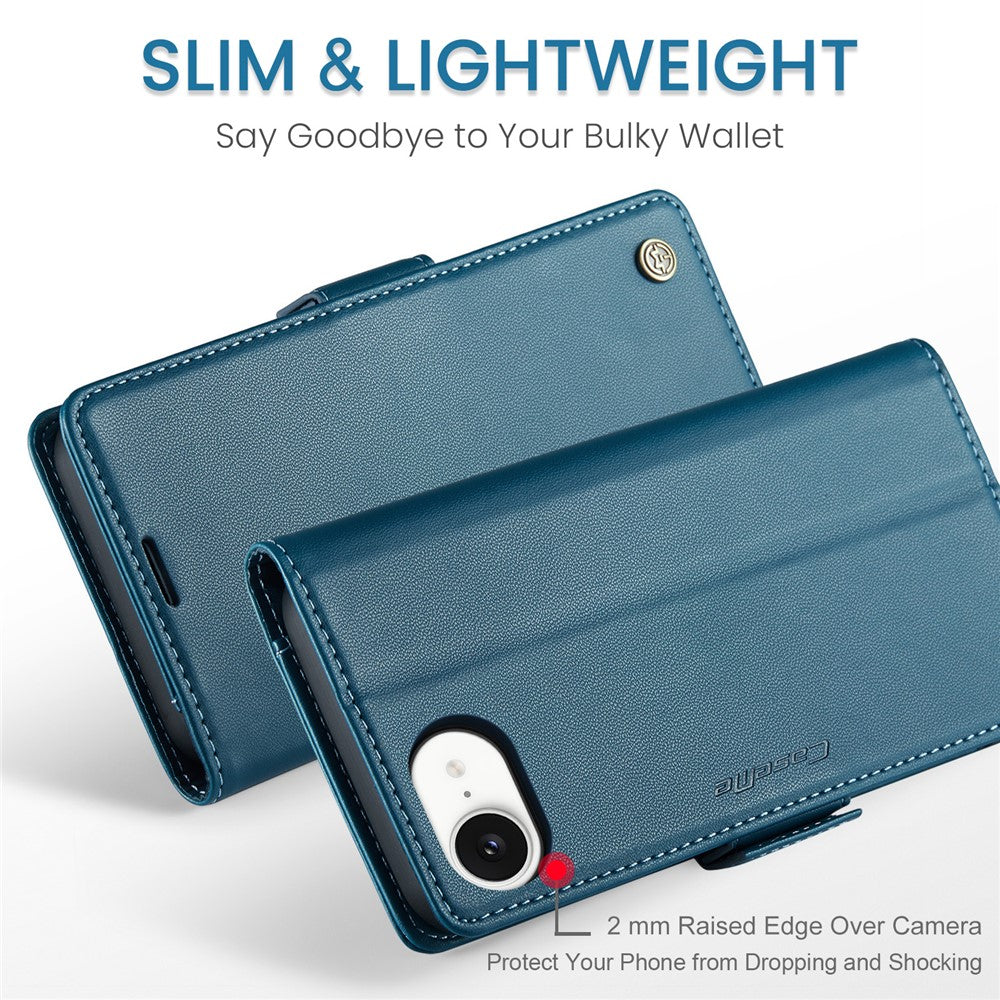 iPhone 16e / 17e Wallet Flip Cover RFID – Blå - produktbillede 8