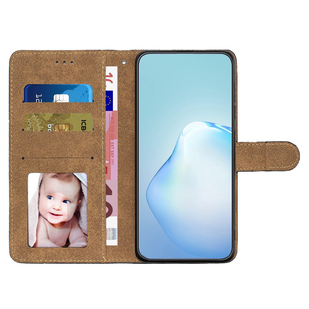 iPhone 16e / 17e Wallet Flip Cover Lines – Sort - produktbillede 2