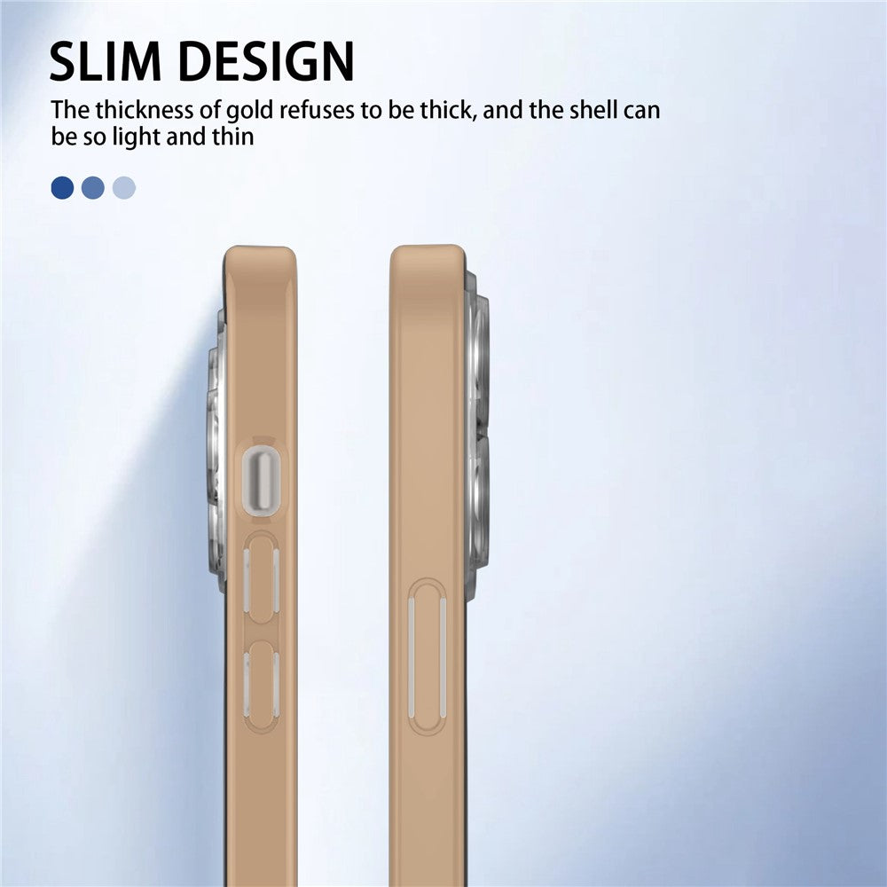 iPhone 14 Pro Cover Slim Magnetic Soft Hard Shockproof Metal Lens Protection Light – Gul - produktbillede 6