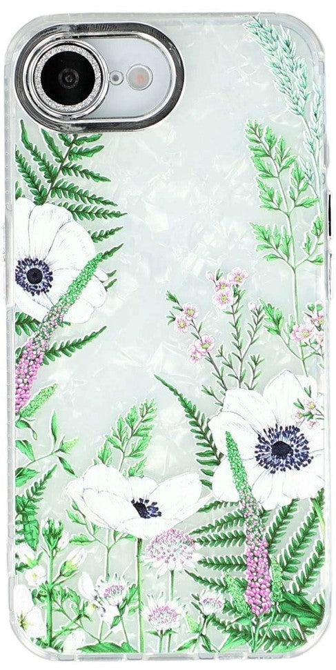 iPhone 16e / 17e Cover Blomster – Grønne