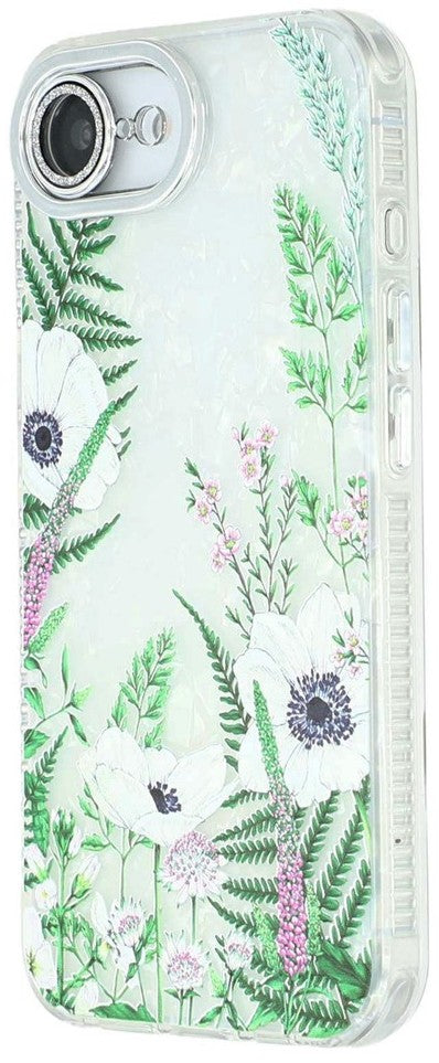 iPhone 16e / 17e Cover Blomster – Grønne