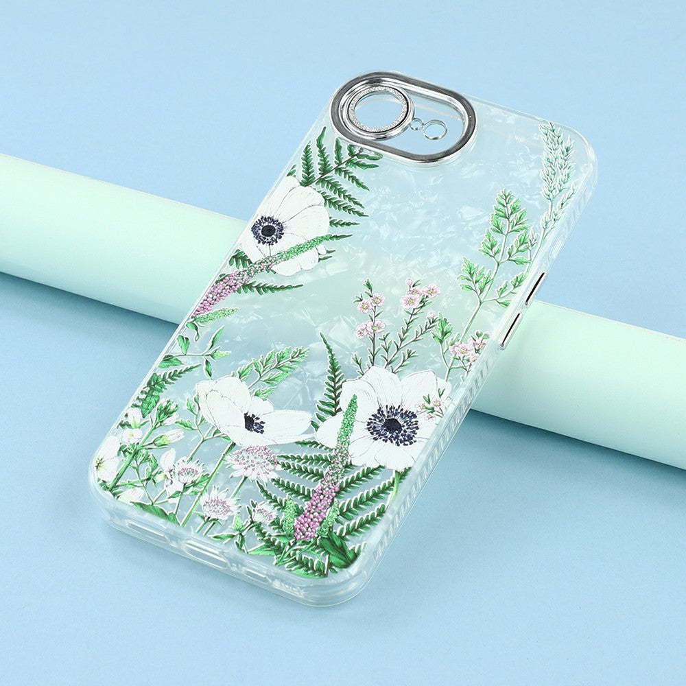 iPhone 16e / 17e Cover Blomster – Grønne
