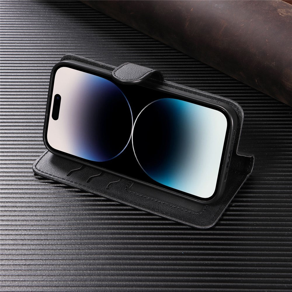 iPhone 16e / 17e Wallet Flip Cover 2-i-1 – Sort
