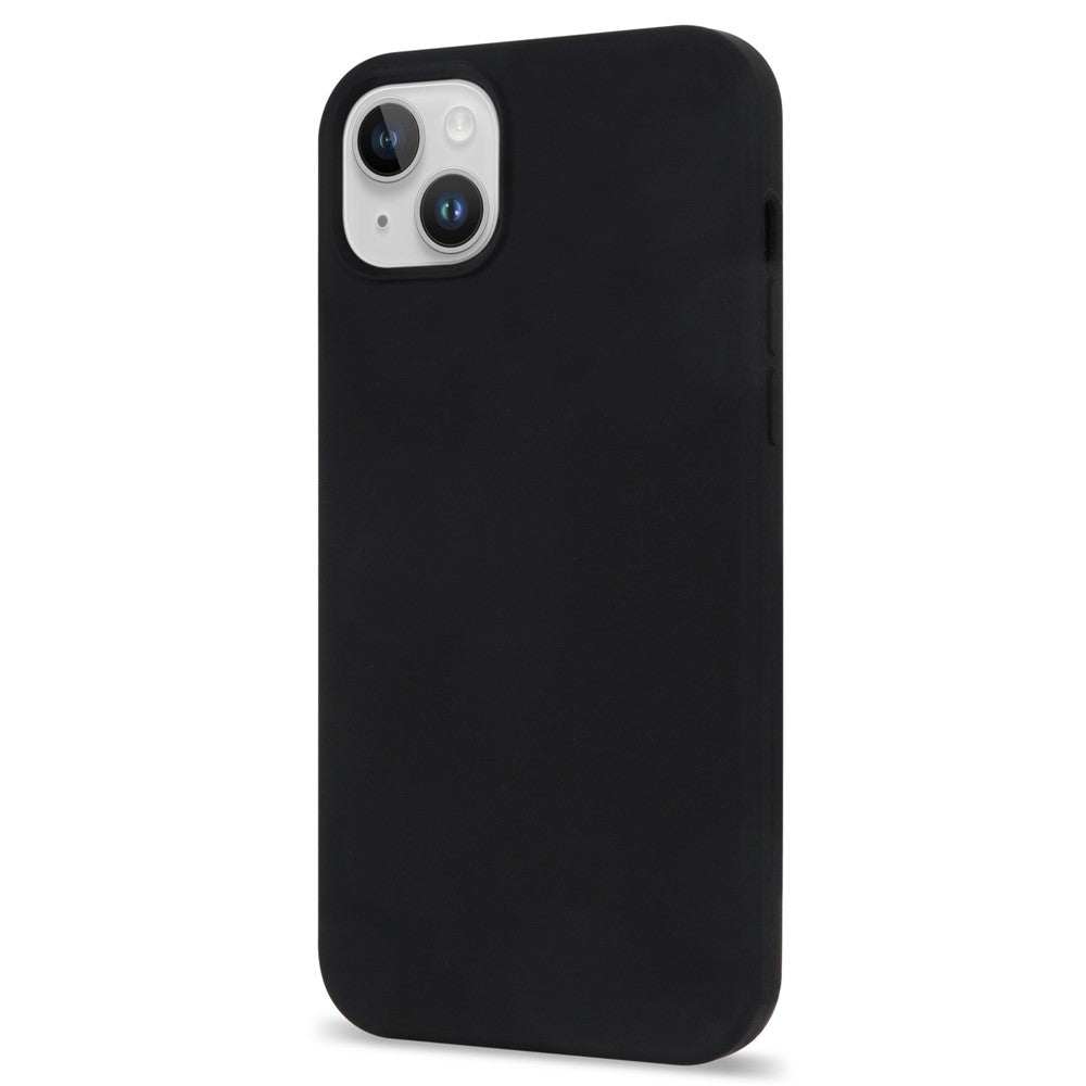 iPhone 14 Plus MagSafe Silicone Cover Shock Magnetic Solid Fiber Lining Resistant – Sort - produktbillede 3